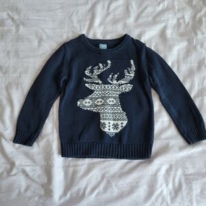 ☀️Gap Toddler Blue Reindeer Sweater